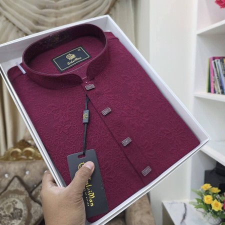 Maroon China Popcorn  Panjabi